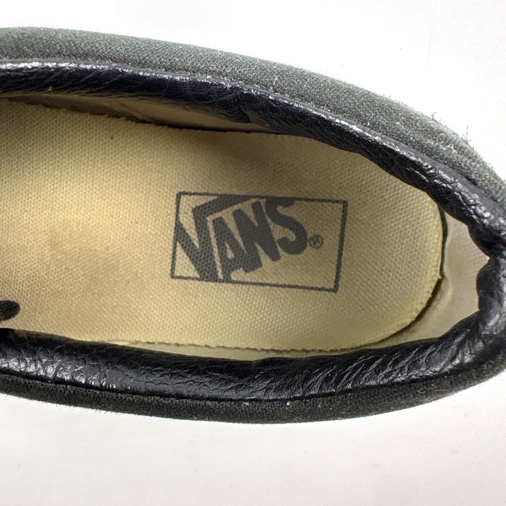 Vans Old Skool Low Top Skate Shoes M 7 W 8.5 Black White Canvas Suede - Picture 13 of 16